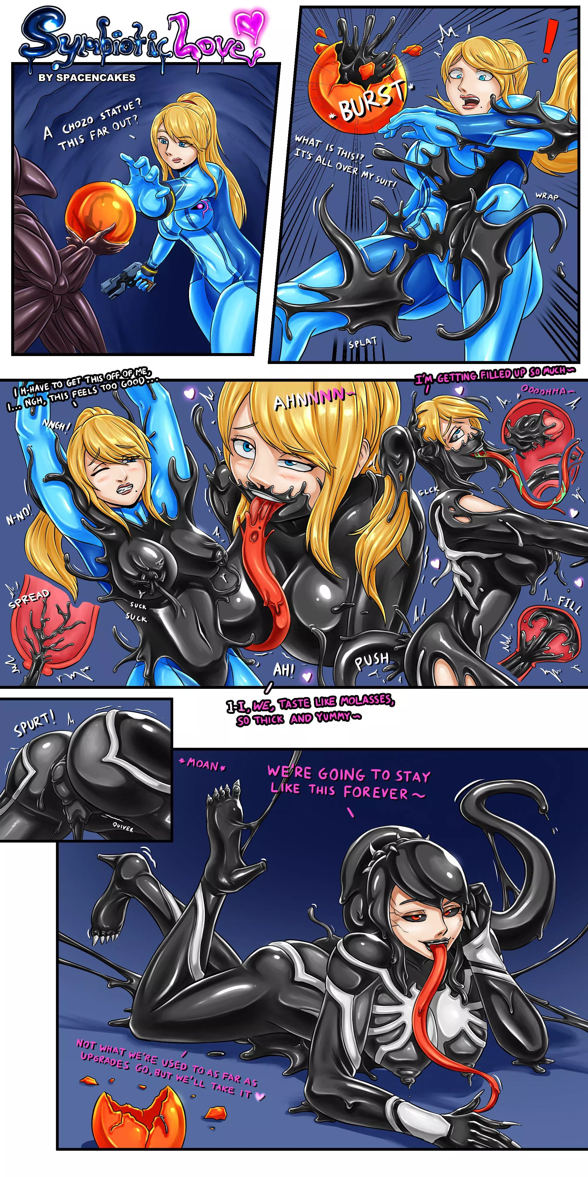 Symbiotic Love - Samus [Metroid, Marvel] (SpaceN’Cakes)