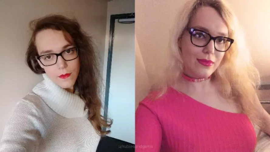 [T] Me, 3 years ago vs dolled up the other night 💖