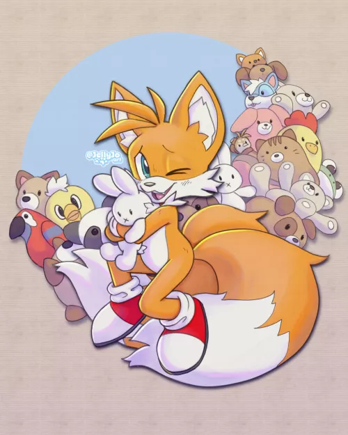 Tails is just the cutest 🥺💖 (art by me @Jellyjoart on Twitter)