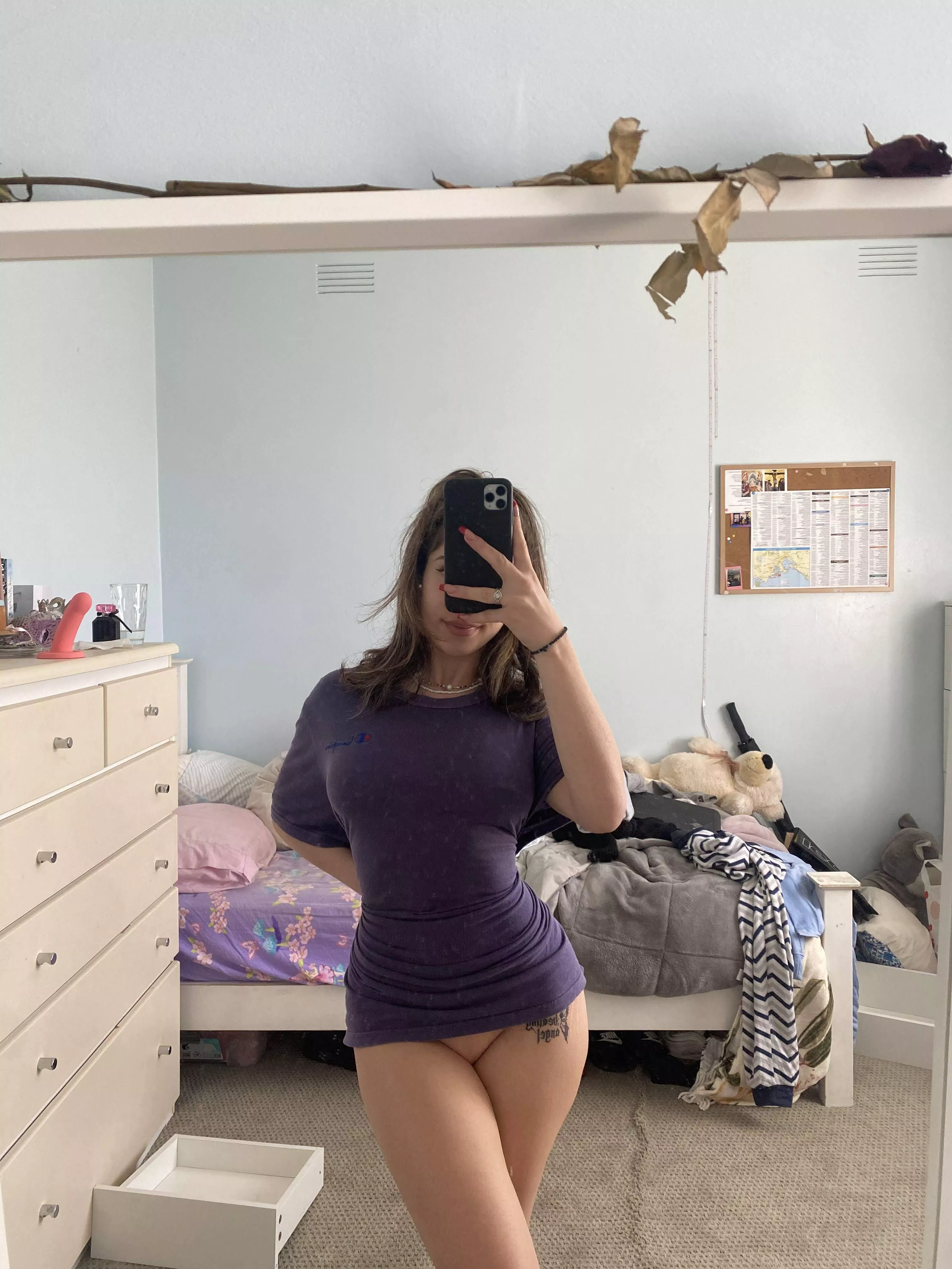 Taking this top off and I’ll be completely naked