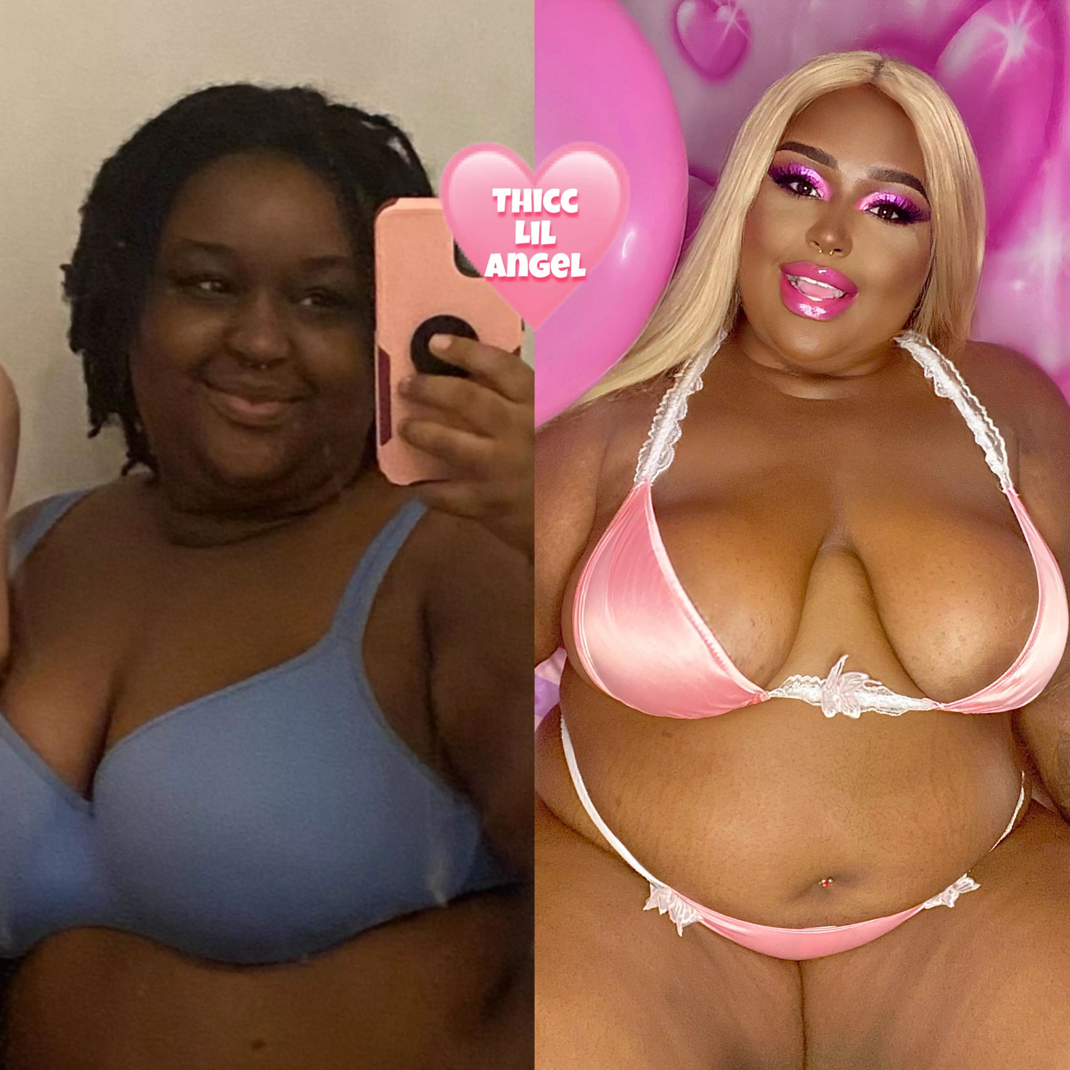 Talk about before an afters 😮 I obviously still have a lot of room for improvement but wow what a difference 🤩