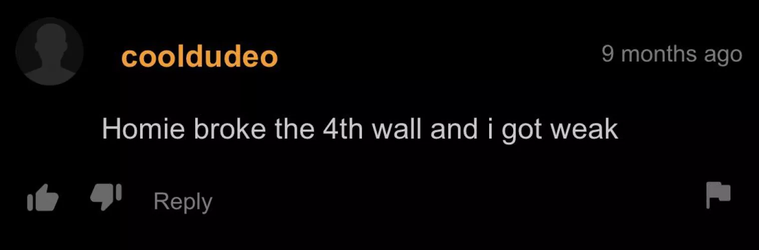 The 4th wall has been broken, they are sentient