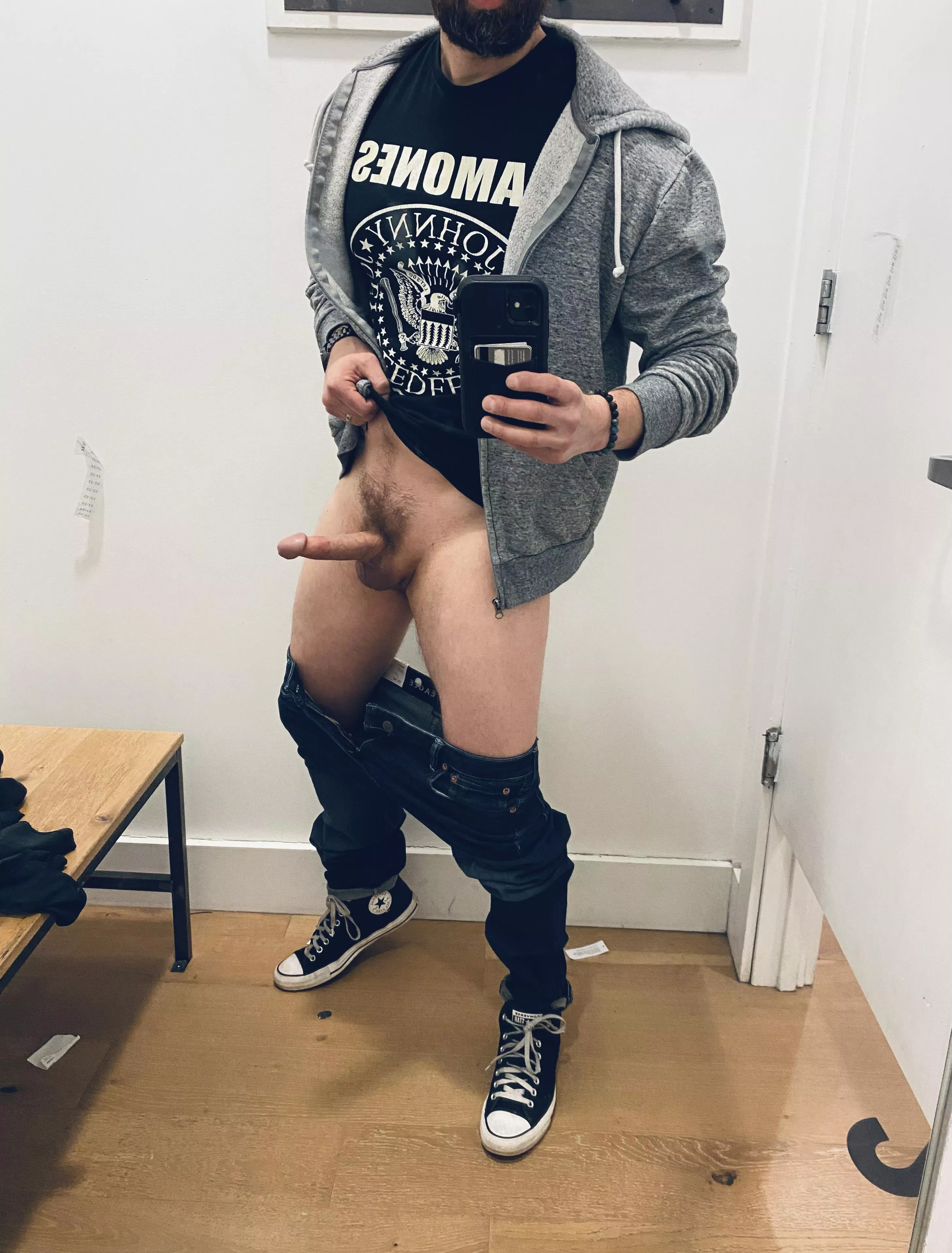 The AE fitting room attendant knows I take nudes. Today she asked to see. Of course, I was more than happy to share. 😁