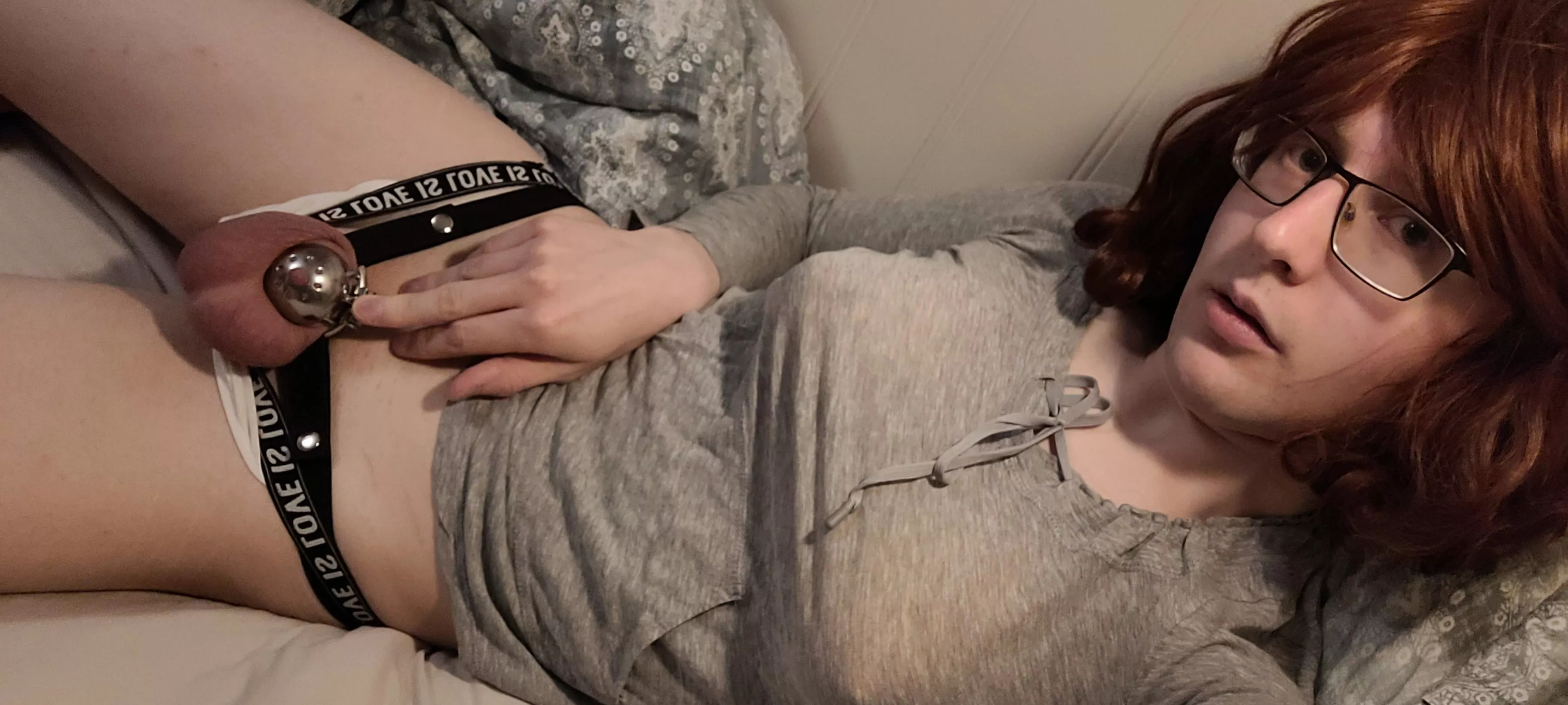 the bigger the tits gets, the smaller cage I wear!