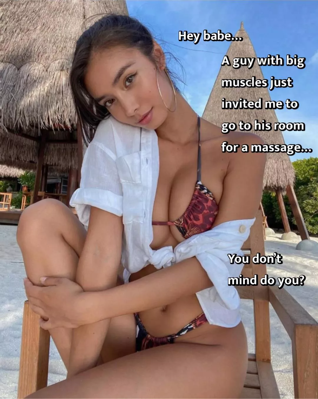 The bikini you bought her for vacation is paying off.. The bikini you bought her for vacation is paying off..