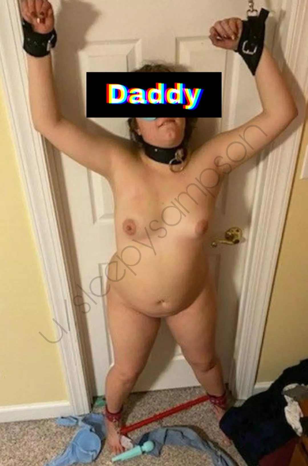 The collar doesn't come off until playtimes over [oc]