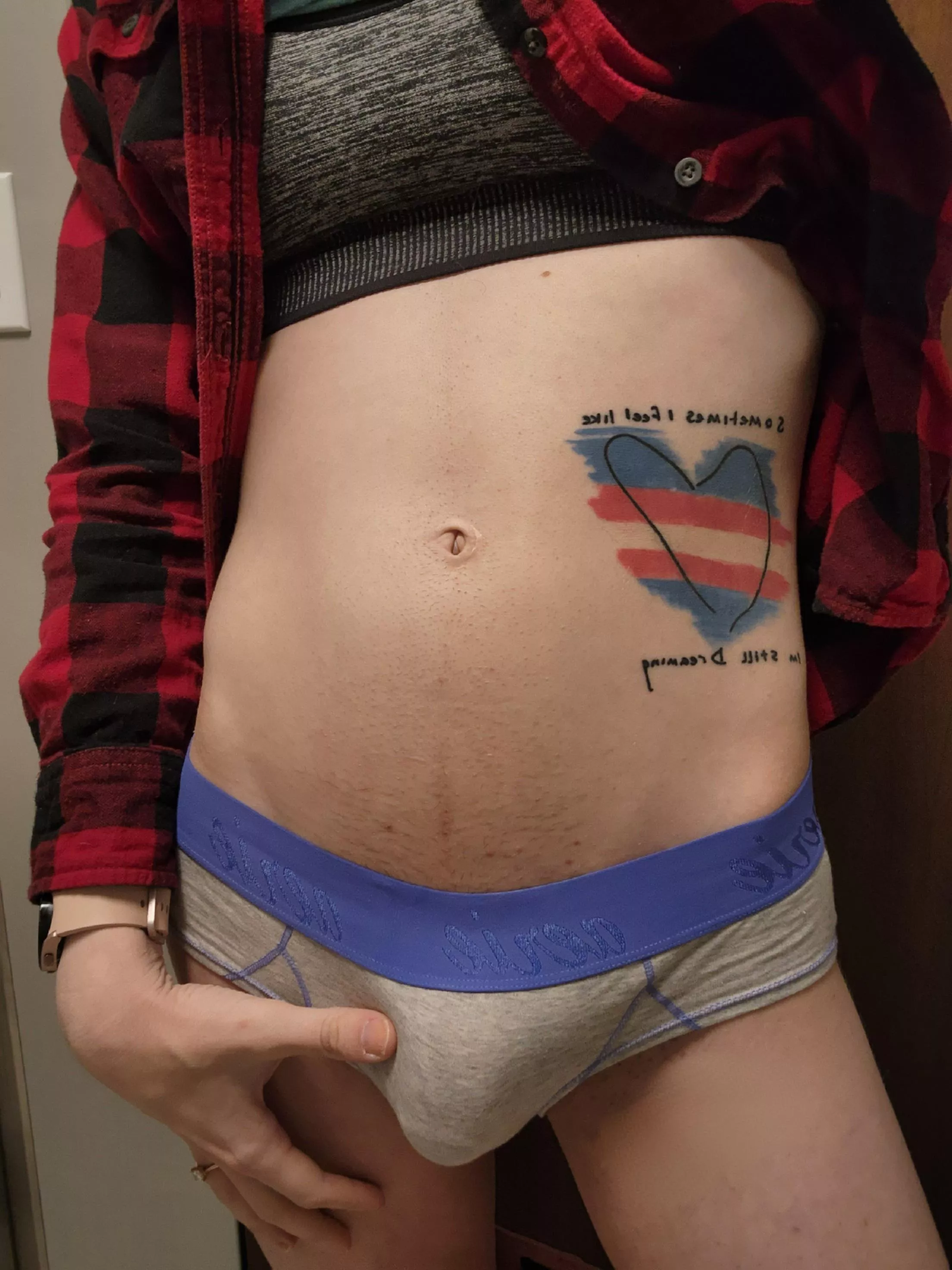 The cute girl next door is packing a little extra