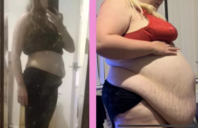 The first was supposed to be a weight loss “I’m so fat” before picture, little did she no…