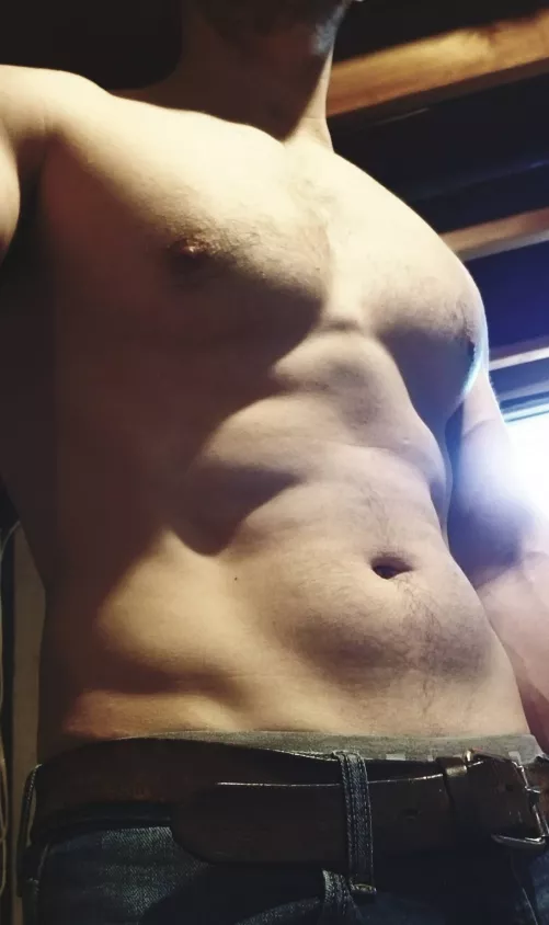 The jeans stay on until you earn what's inside 😘😈