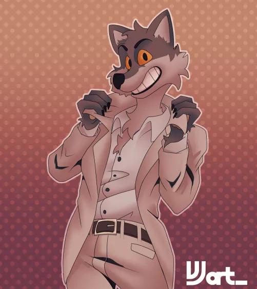 The Joker for furries, Mr.Wolf (Art by VJArt_ aka me)