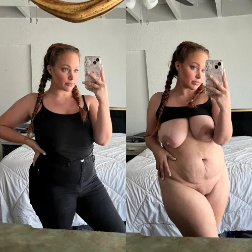 The nice soft mombod under my clothes 🥰