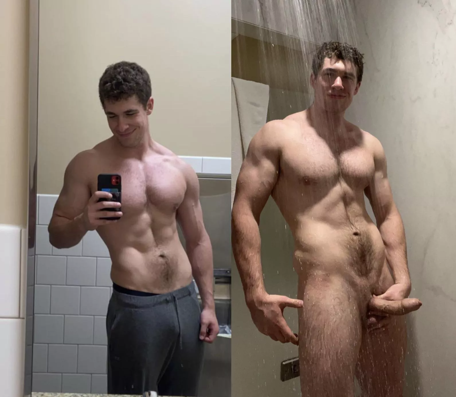 The pic you get during my workout vs the one you get after 😈