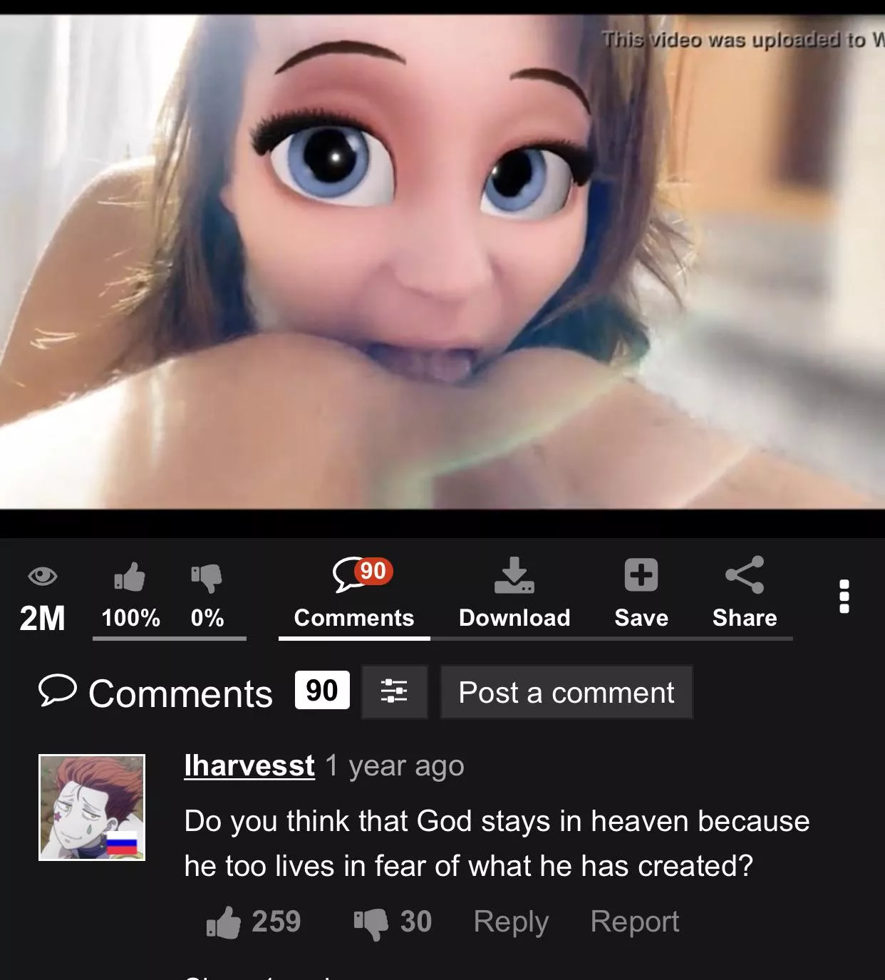 They had the frozen theme song playing too