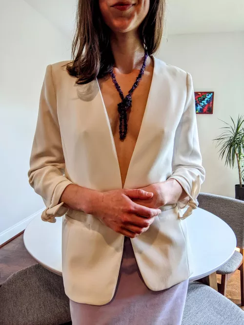 They keep the office so cold...I wonder why 😏