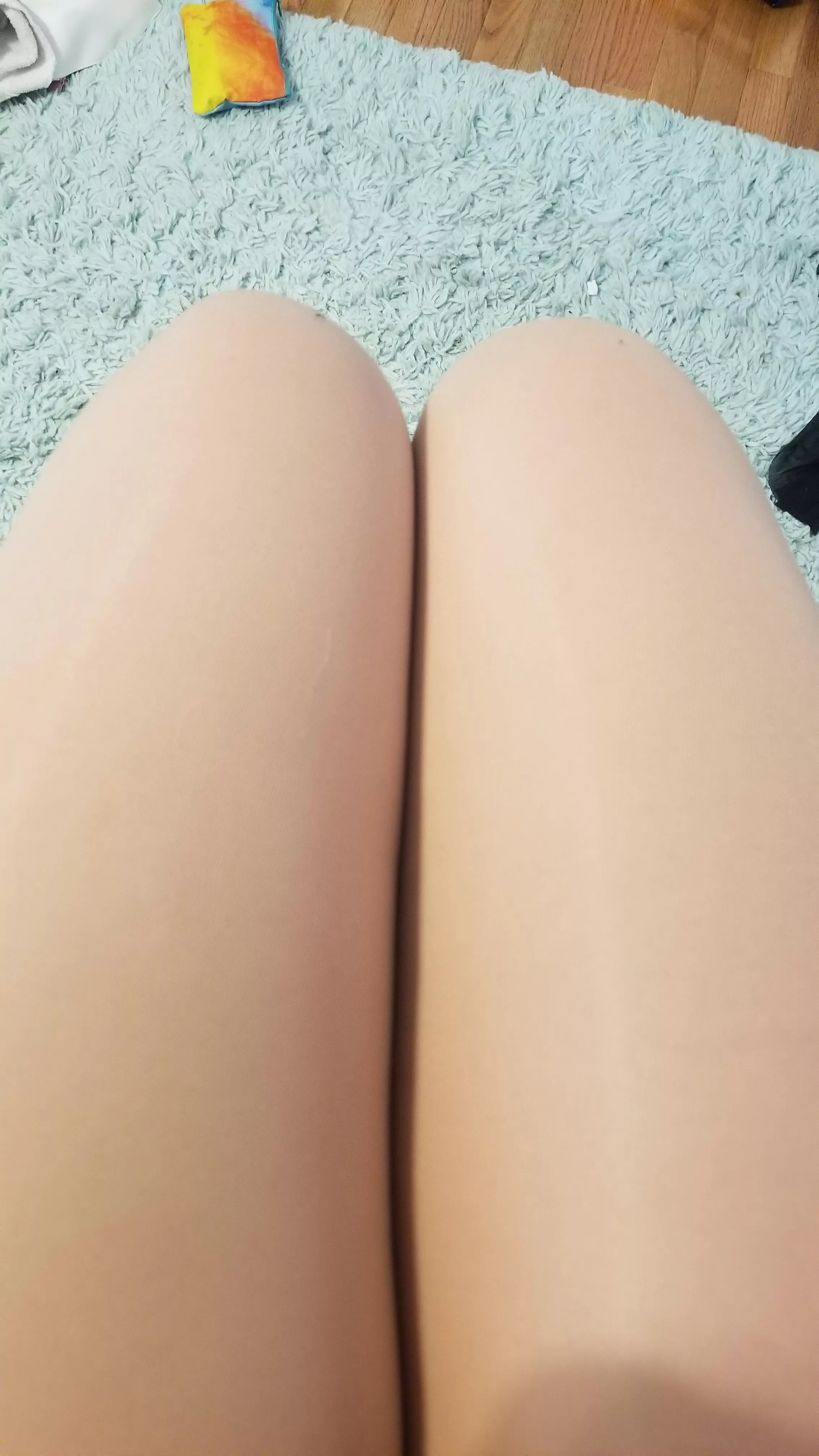 thick and shiny femboy thighs