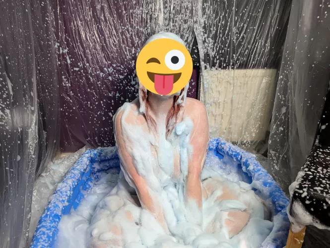 things got a little FOAMY! *Face on Pages*