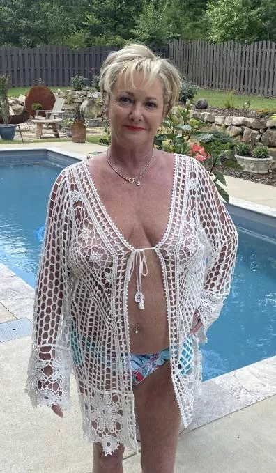 Think she needs a pool boy?