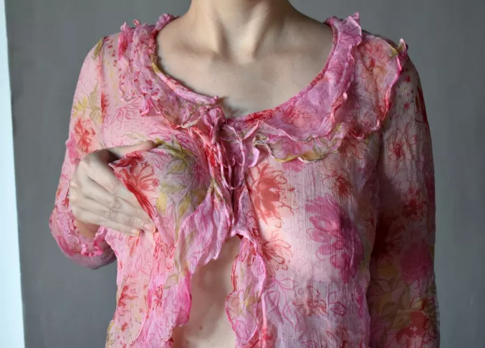 This blouse is really soft... [OC]