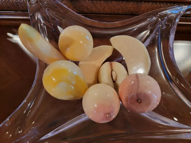 This bowl has it going on! Found in our AirBNB.