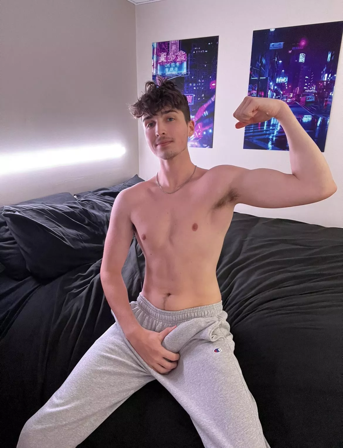 This is why I love grey sweatpants