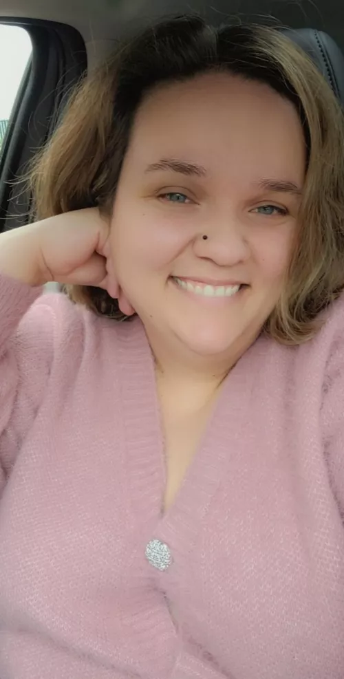 This sweater always makes me take a selfie!