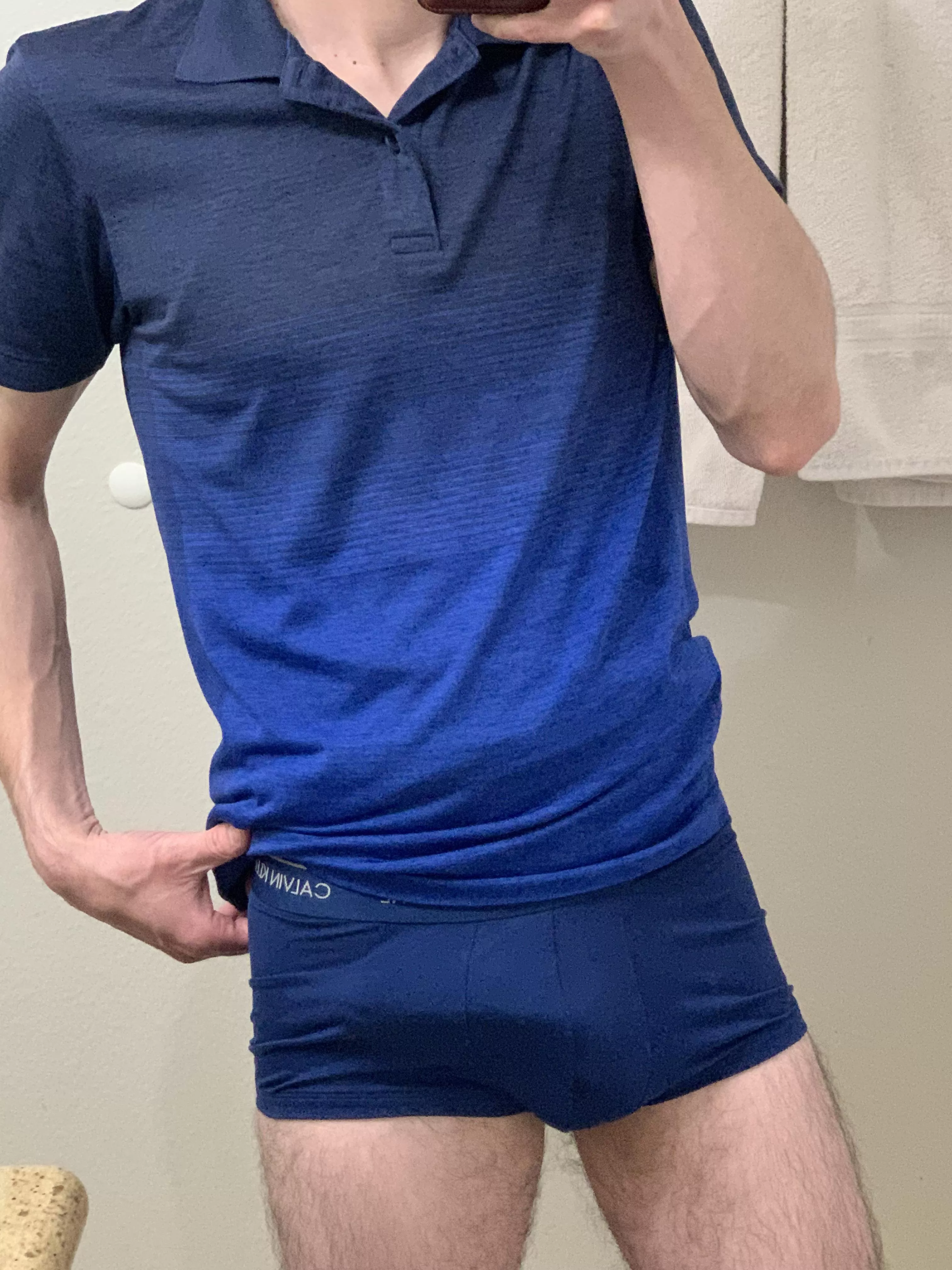 Tight and blue