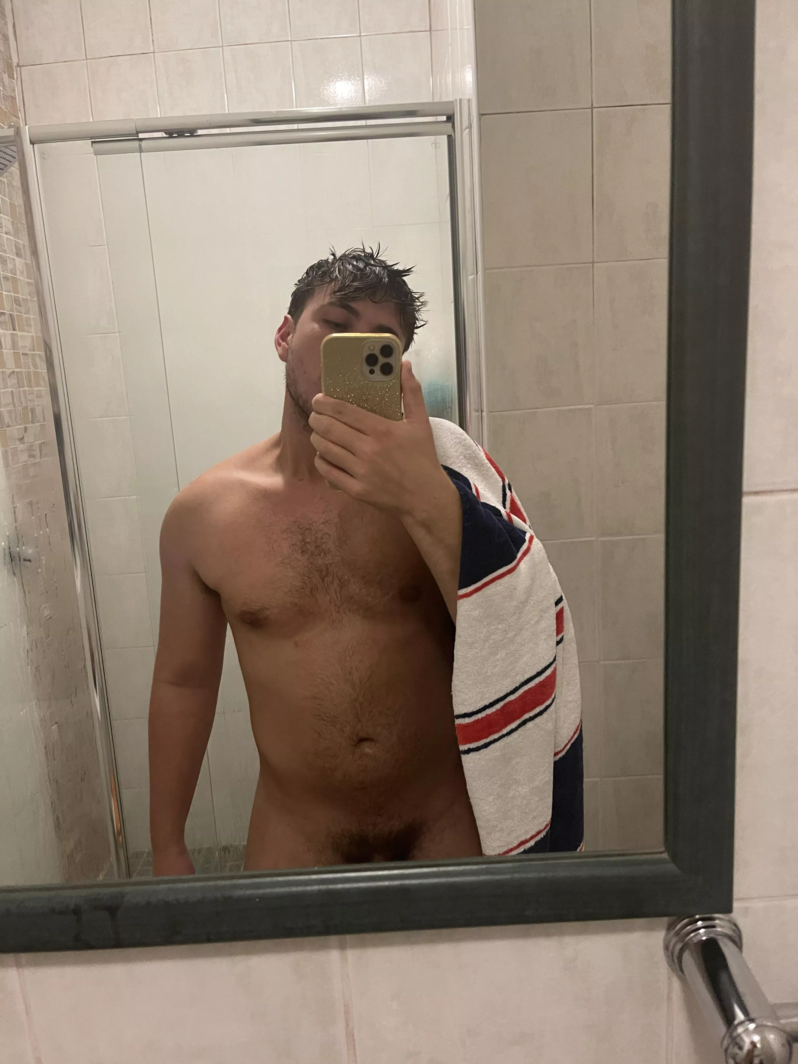 Time to jerk off in the shower…wish I had a bro to help..