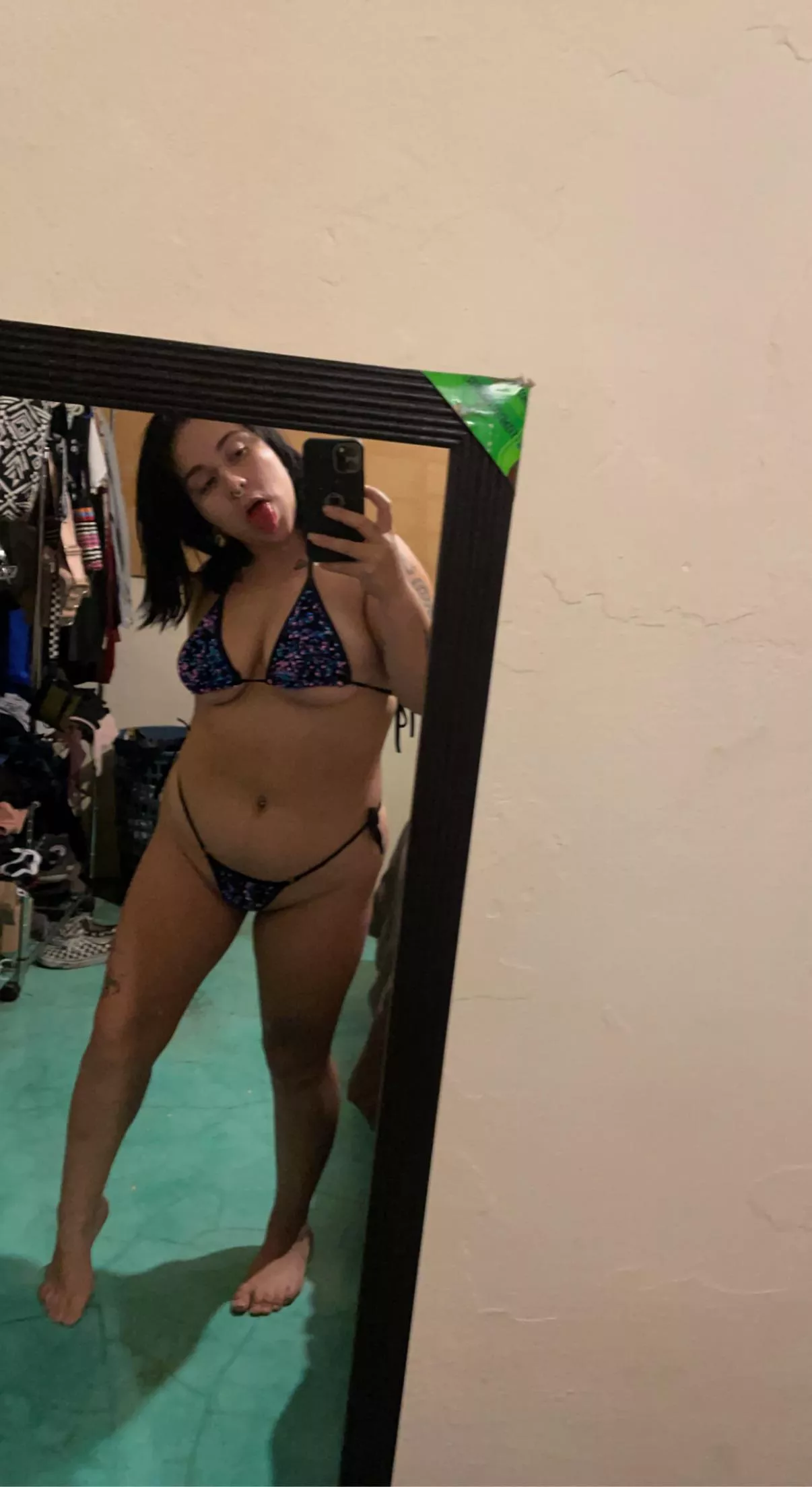 Tiny bikini 😈💖 Dm me for Link 🖤👀 and teasing 💕😝