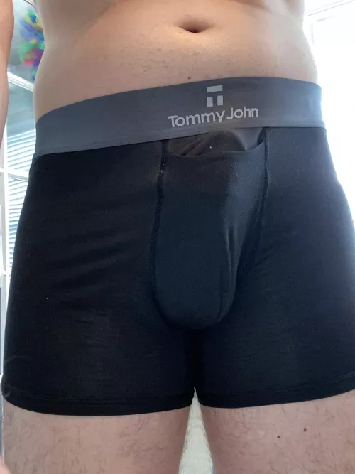 Todays choice. Tommy John boxer briefs. And a semi that’s not so subtle. (36)