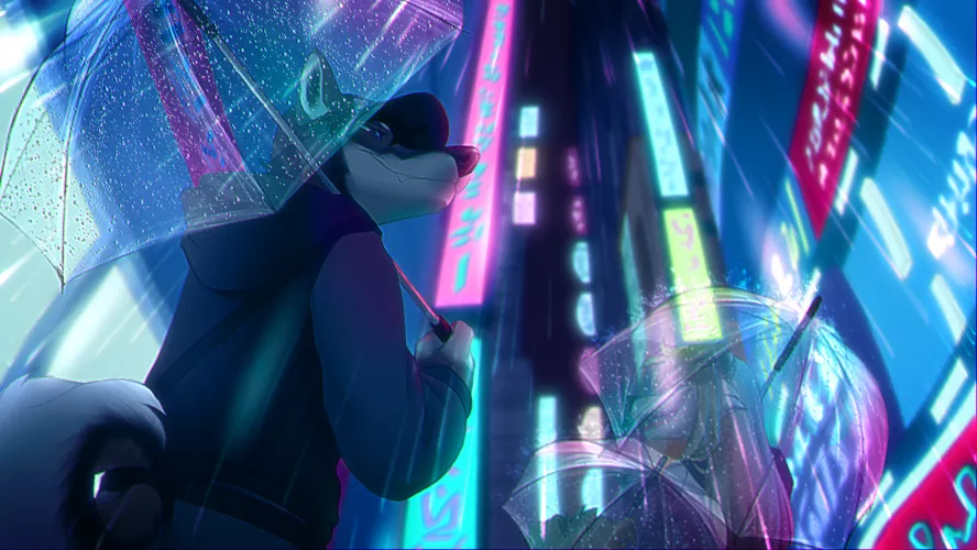 Tokyo Rain (art by me @Sancosity on Twitter)