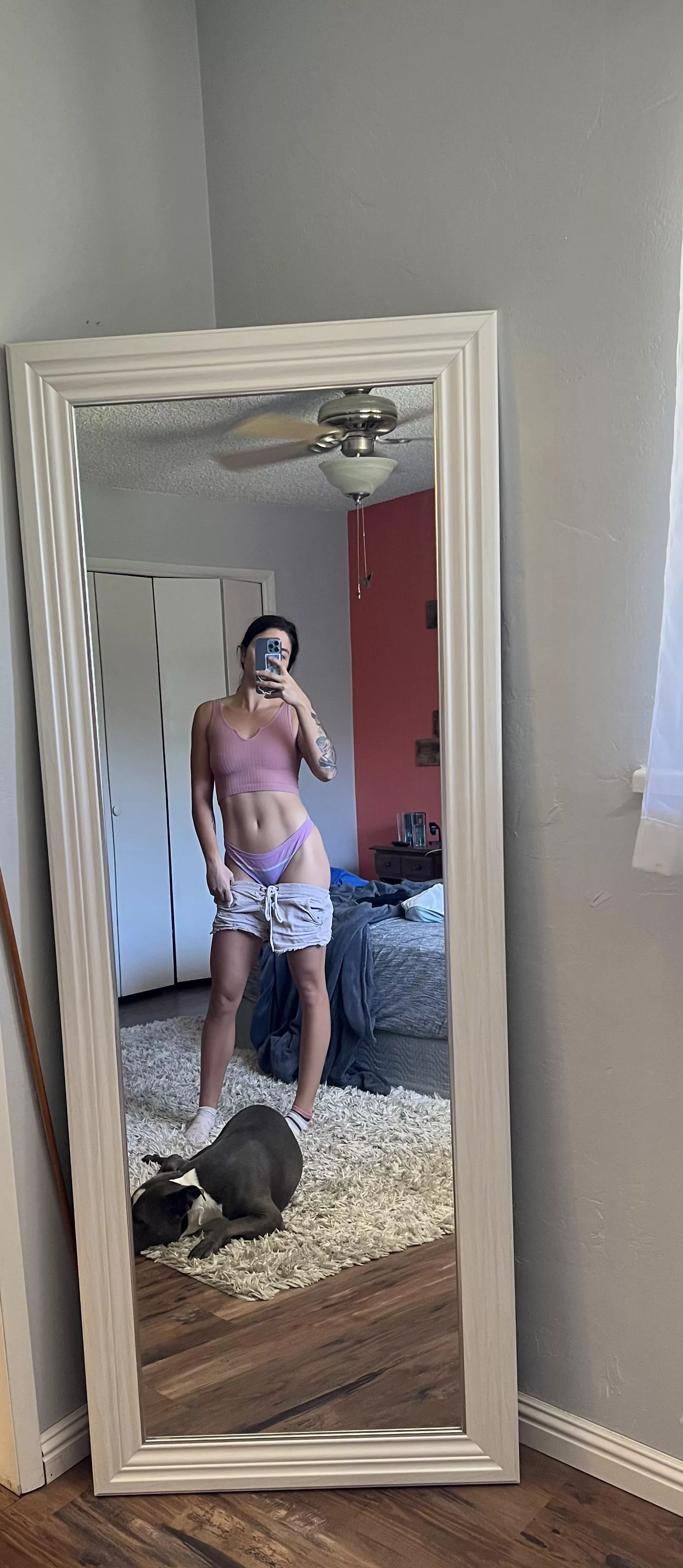 Too hot today, guess I’ll have to workout naked 🤷🏻‍♀️