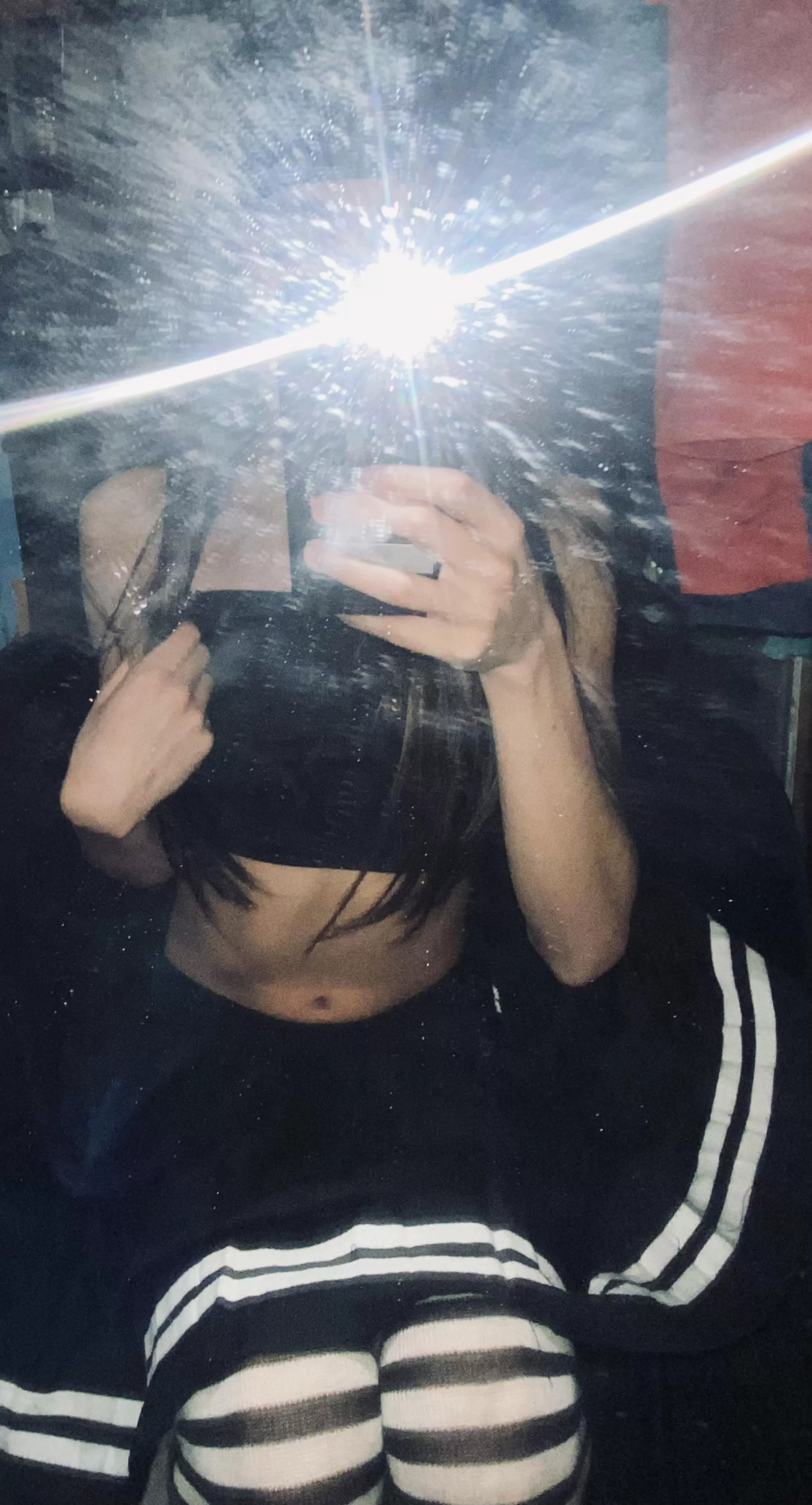 Too shy to show my face sorry🥺 What do y’all think of my fit?😌