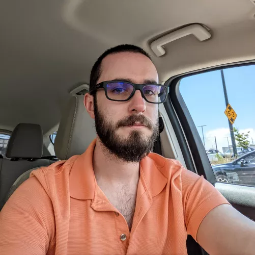 Took a quick selfie while stuck in traffic