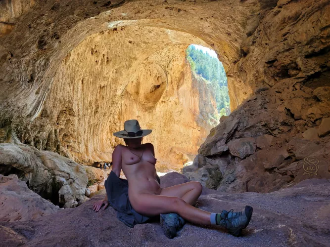 Took a trip to the titanic Tonto travertine tunnel