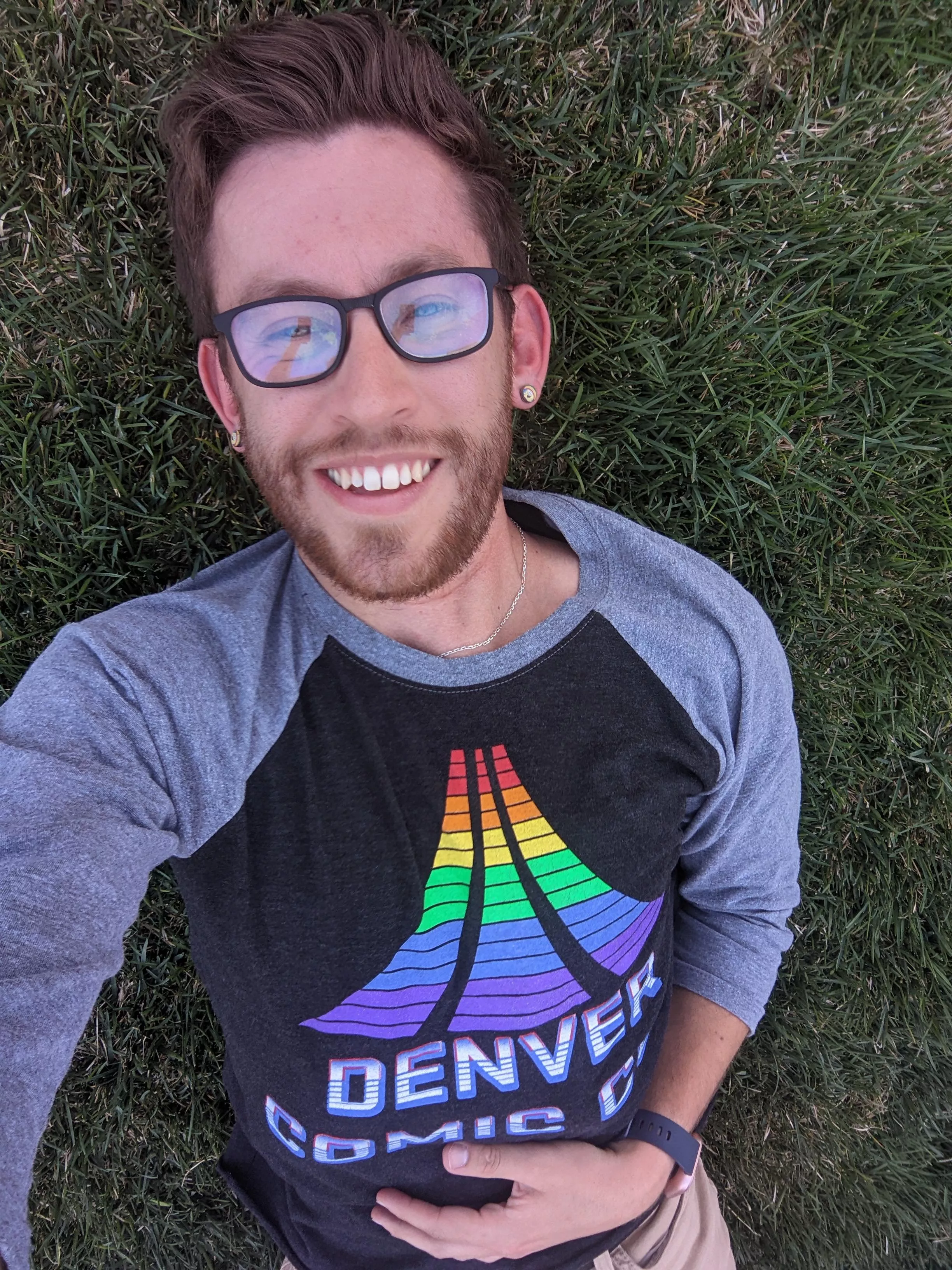 Took some time to lay on the lawn the other day. Took some time to lay on the lawn the other day.