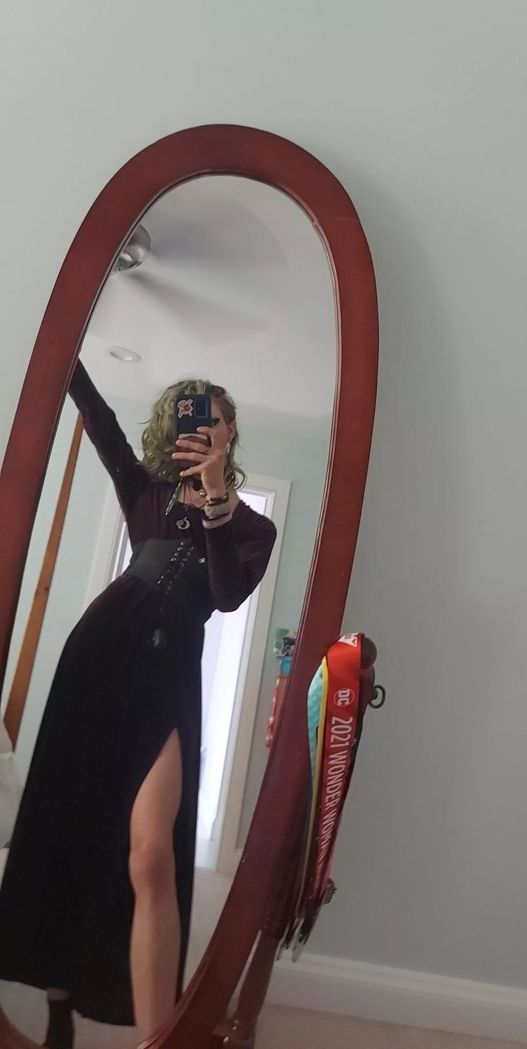 Took this after I got home wearing this to school (although I wasn't wearing my sexcee boots I wore that day I still felt hot)