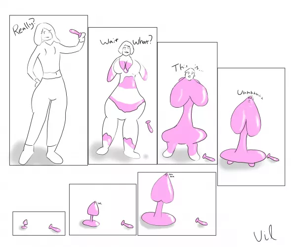 Toy Left Out [F Human -> Pink Buttplug] by viltovil