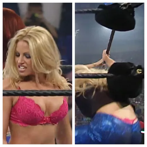 Trish Stratus’s bra and thong