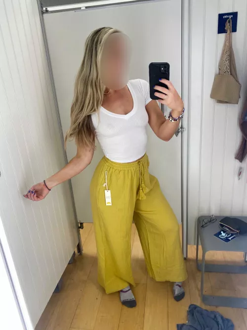 Trying it on to make sure it’s see through