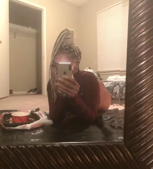 up early today which I’m told is rare for single n***** moms ?🥰🤷🏽‍♀️ just laying here with my fat black ass and pusssy out like I was requested 🥰KIK// FineAssSub