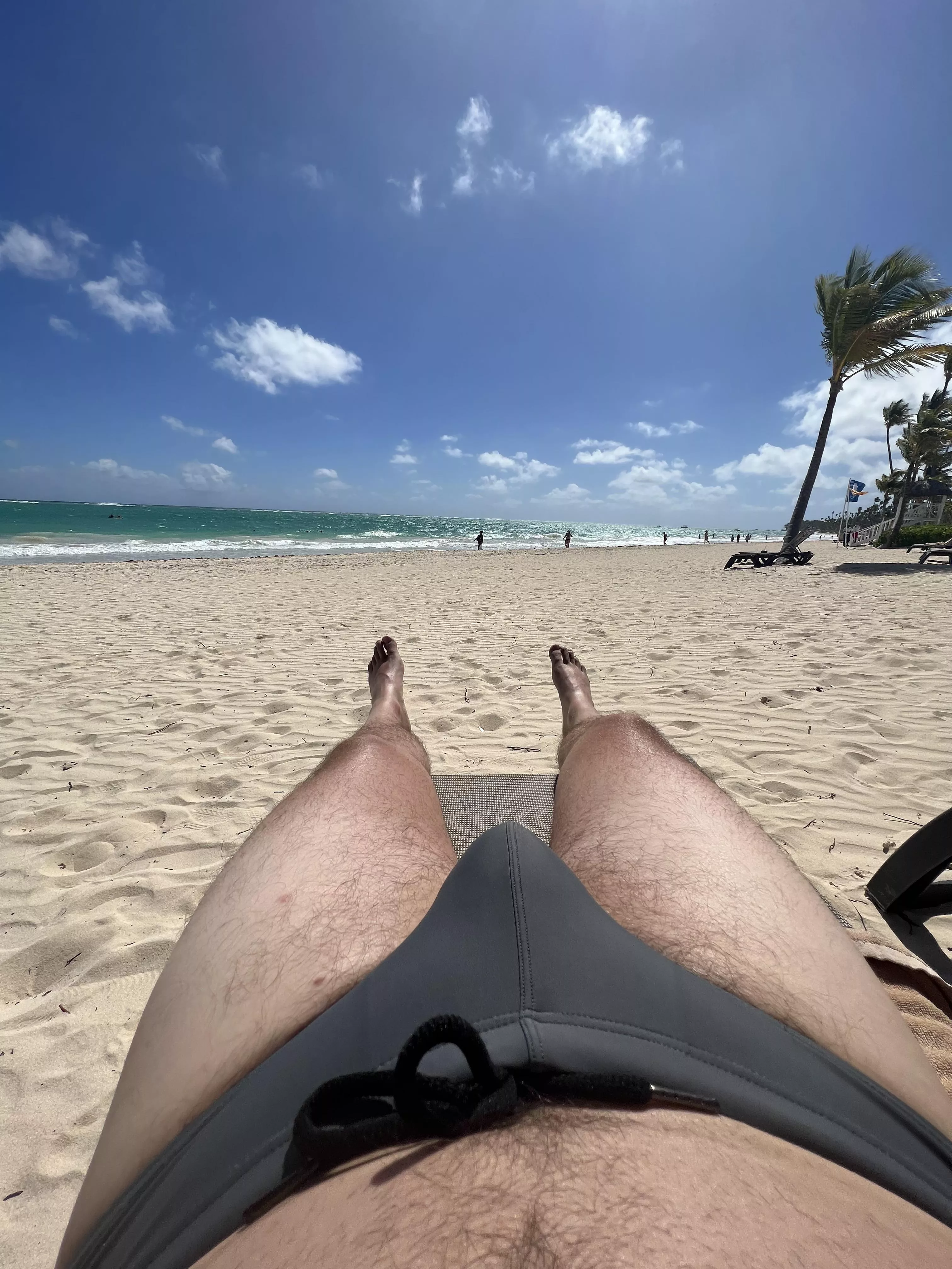 Vacation in Punta Cana. First time rocking a speedo. A lot of people were staring…