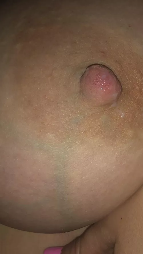 veiny milky nipple on a soft tit enjoy hotties