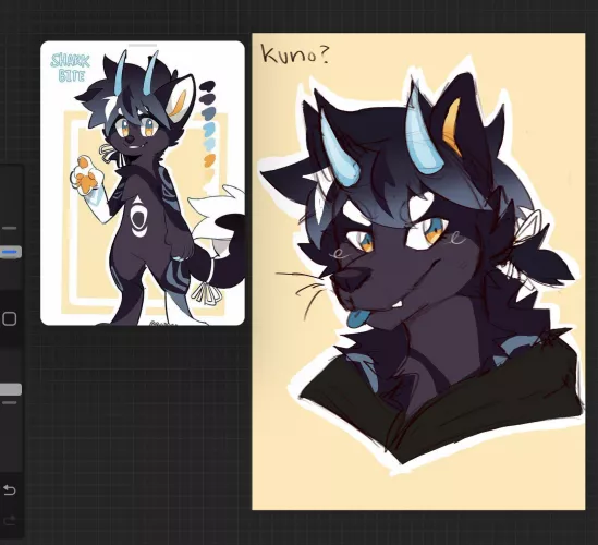 waiting for pen nib replacement but wanted to doodle a character i just got :3