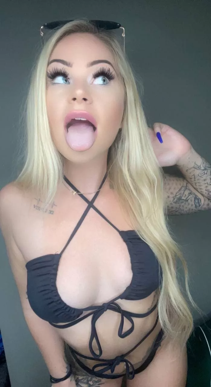 Waiting like a good girl