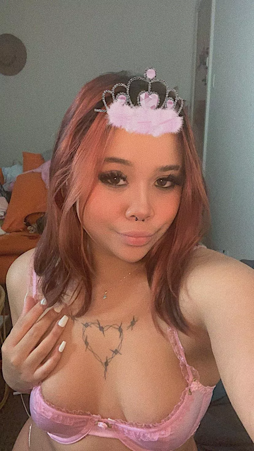 wanna cum on my face or my cute little tits?🥰 [ST]