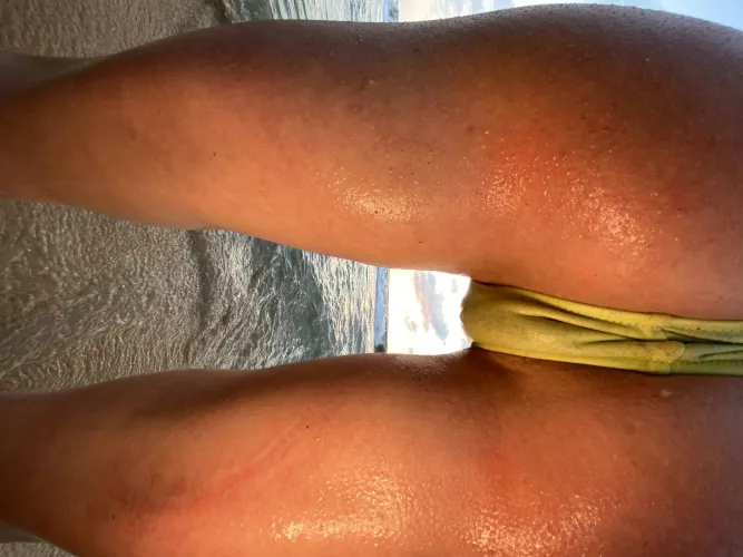 Wanna get in between my thick cheeks?