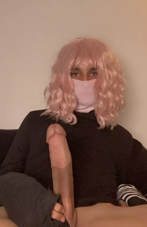 Wanna ride my big girl cock?