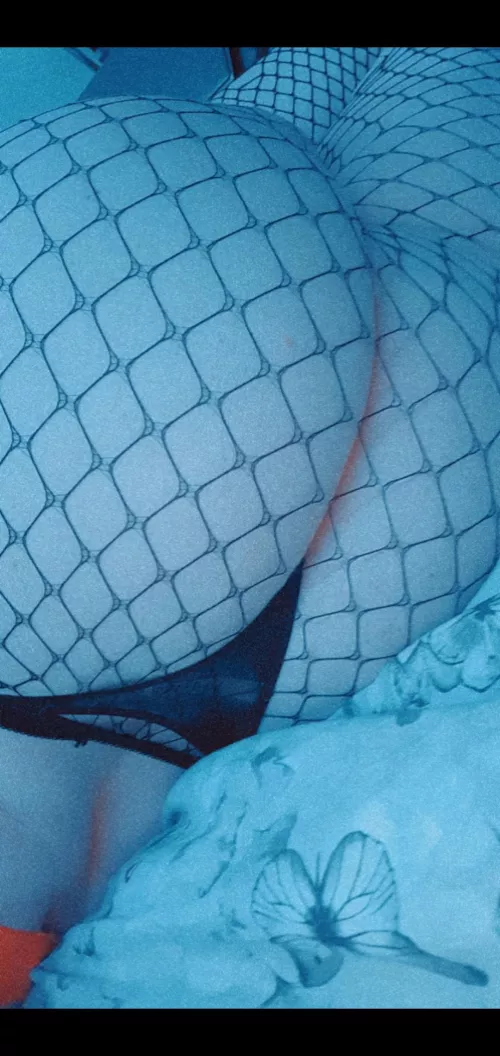 Wanna see more of my ass in fishnets, look on my profile for the link;)