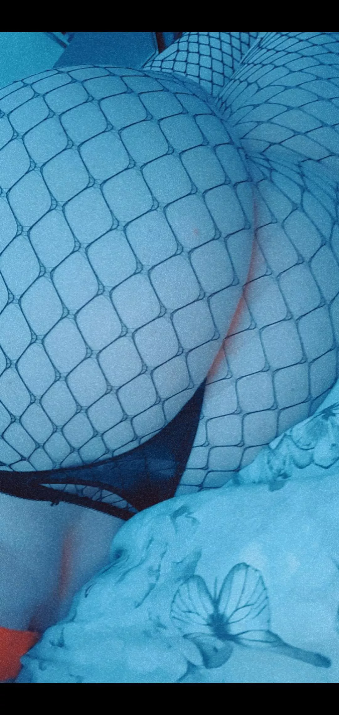 Wanna see more of my ass in fishnets, look on my profile for the link;)