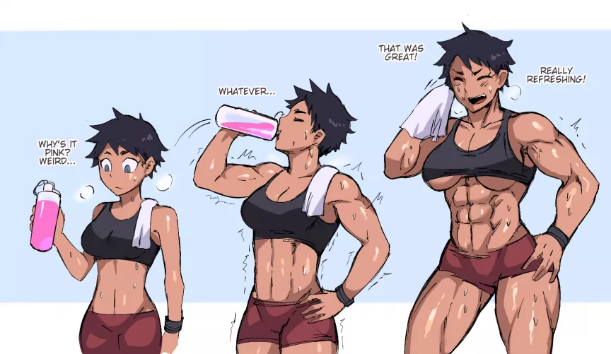 Watering a tomboy by Mopan